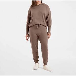 Nuuds Luxe Knit Jogger XS Mocha Sweatpants Neutral Lounge Quiet Luxury Soft